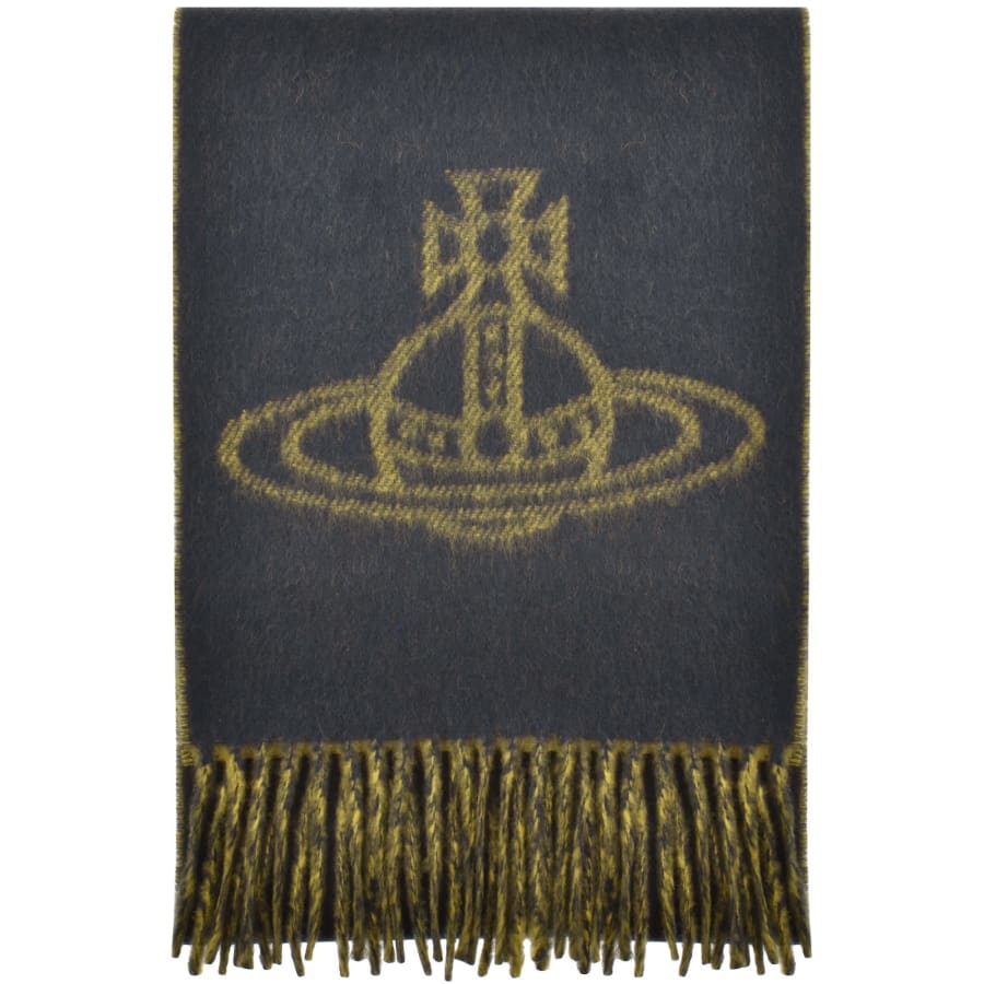 Vivienne Westwood Logo Scarf Navy | Mainline Menswear x